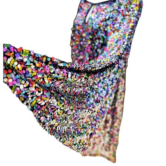 NWT Smak Parlour 1960’s Style Downtown Scene Multicolor Sequin Dress Size 1X - Picture 9 of 10